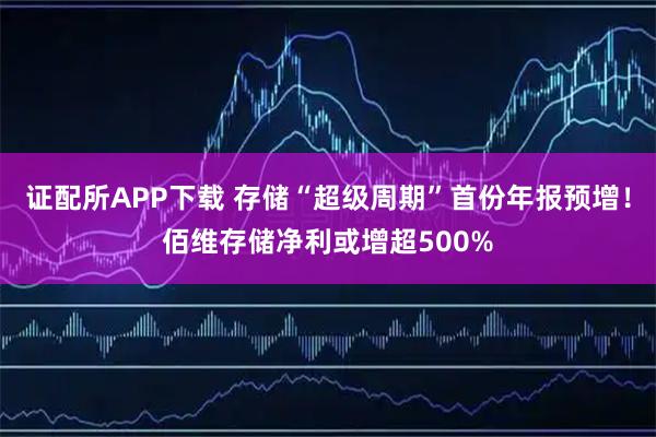 证配所APP下载 存储“超级周期”首份年报预增！佰维存储净利或增超500%